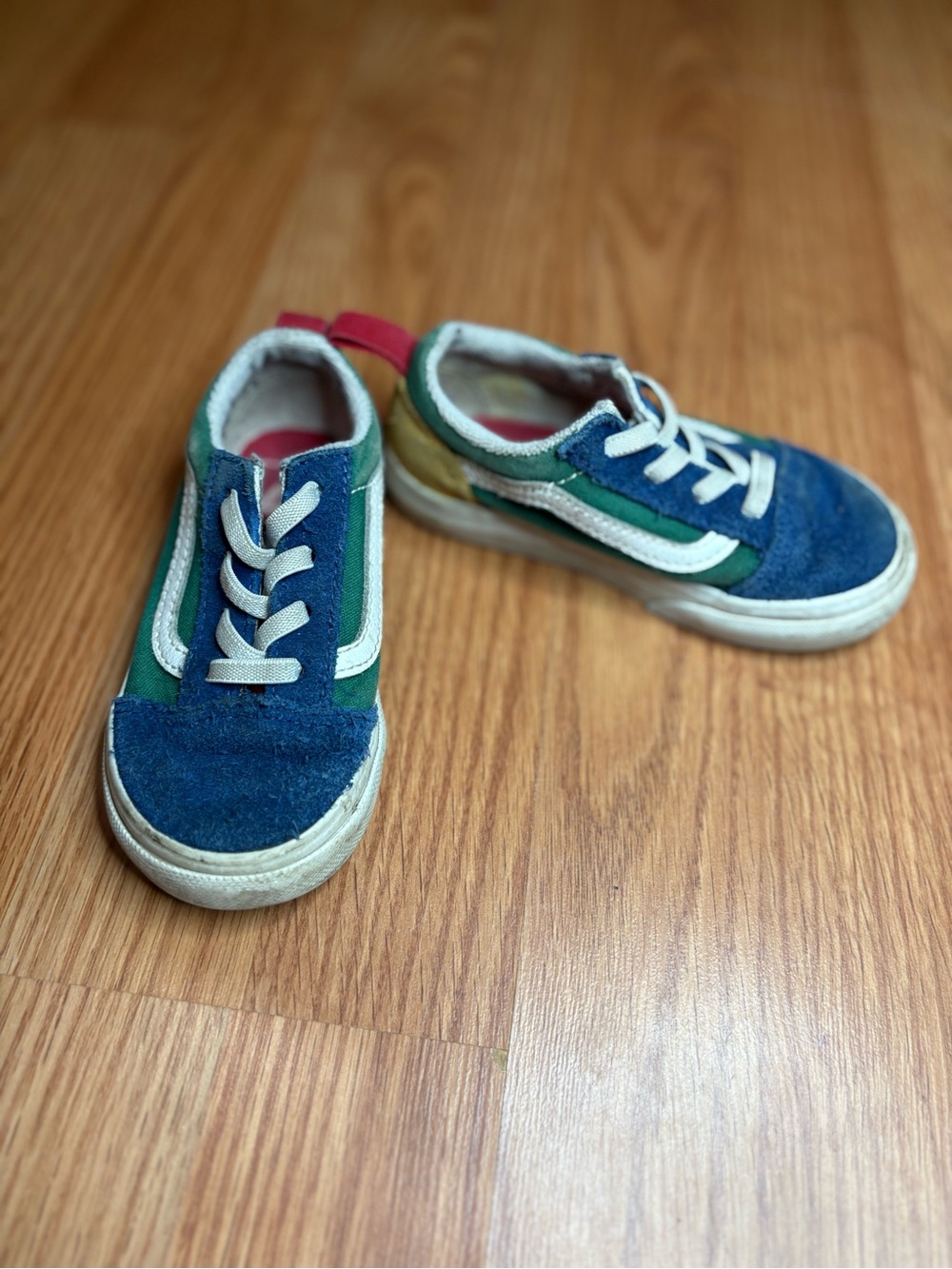 Vans Kids Low-Top Sneakers Blue and Green mix